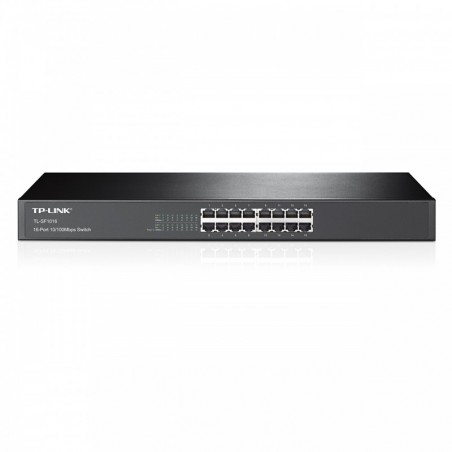 Switch 16 puertos 10/100 Tp-Link TL-SF1016 No Administrable Rack