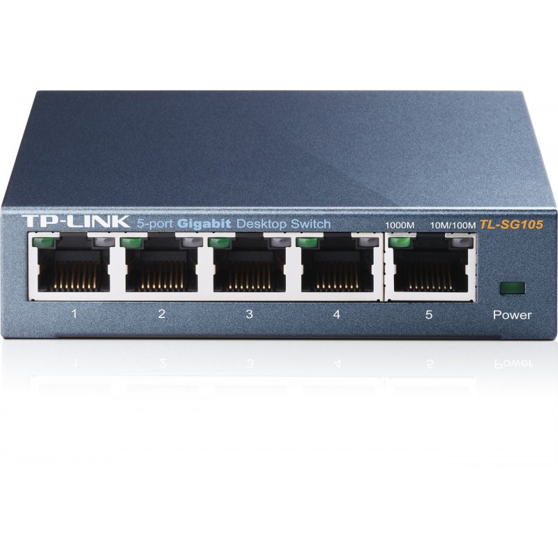 Switch Tp-Link 5 Puertos Gigabit 10/100/1000 Caja Metalica TL-SG105