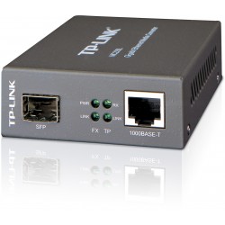 Conversor Tp-Link MC220L 1000Mbps RJ45 a 1000Mbps SFP con Soporte de Módulos MiniGBIC