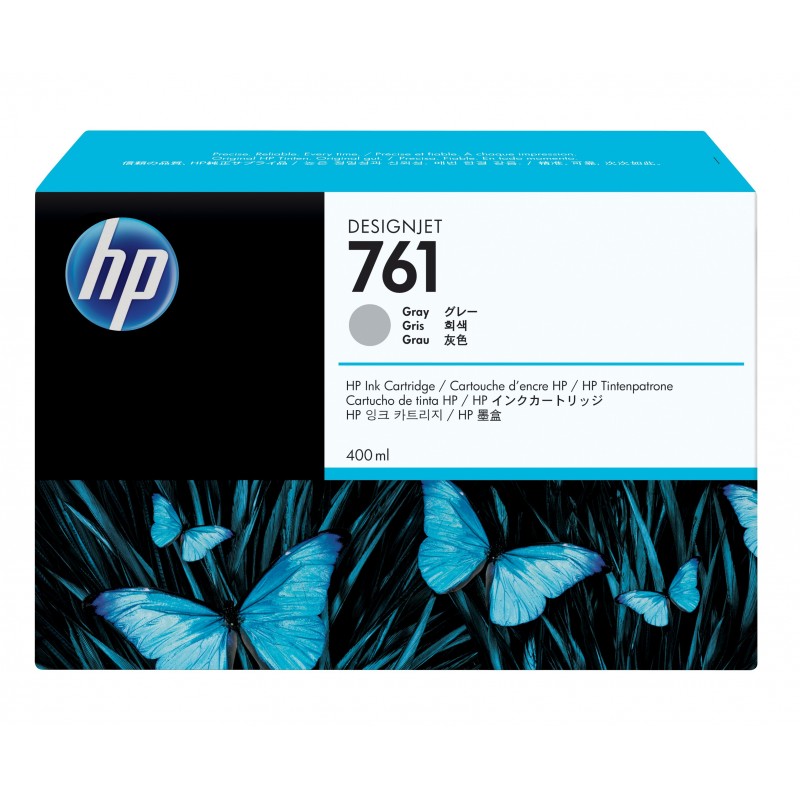 Cartucho De Tinta HP CM995A Gray Gris 761 400ml Designjet T7100 T7200