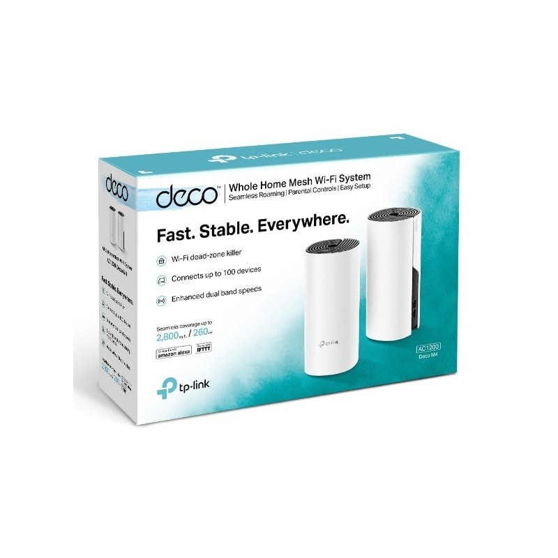 Router Tp-Link Deco M4 Kit x 2 WiFi AC1200 Doble Banda 5Ghz 2.4Ghz