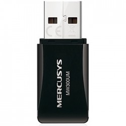 Adaptador De Red Tp-Link Mercusys WiFi MW300UM Mini USB N300