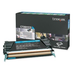 Toner Lexmark C736H1CG C736 X736 X738 Cyan 10.000 Paginas