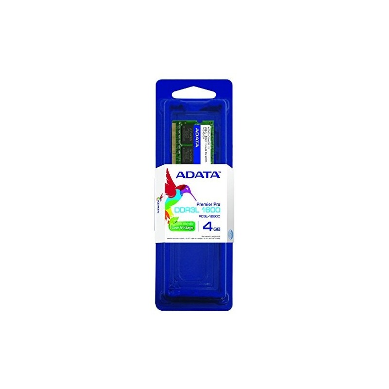 Memoria Para Portatil Adata 4GB DDR3L 1600Mhz Low Voltage Sodimm