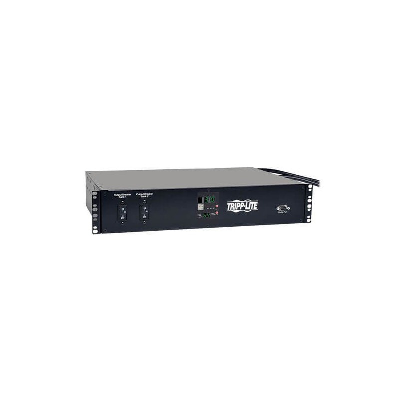 PDU  Eaton Tripp Lite PDUMH30HVAT 30A Monofasico 5.8Kw 16 Tomas ATS Medidor Digital 2U Rack