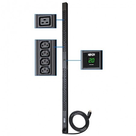 PDU Tripp Lite PDUMV20HV Monofasico 20A 3.8Kw 38 Tomas Medidor Digital
