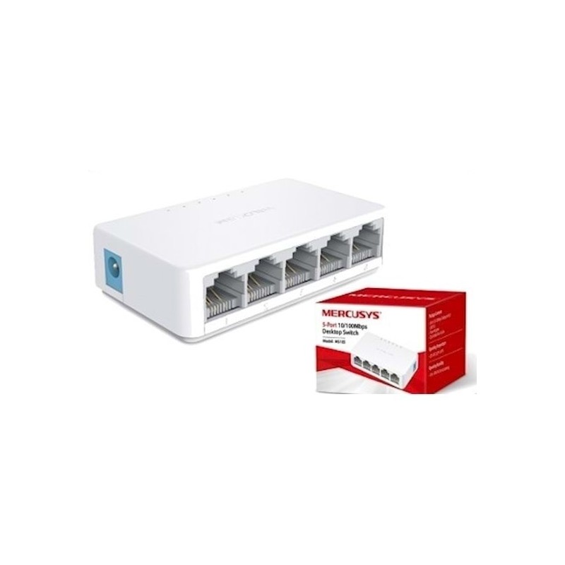 Switch Mercusys 5 Puertos 10/100Mbps MS105 No Administrable