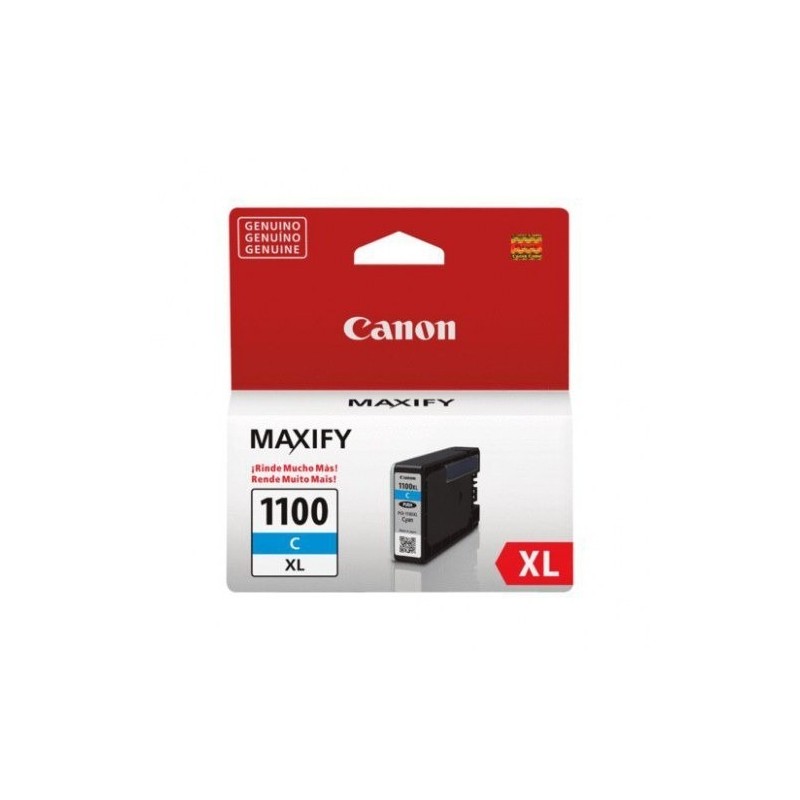 Cartucho De Tinta Canon PGi-1100 XL C Cyan 12ml Maxify MB2010 MB2110