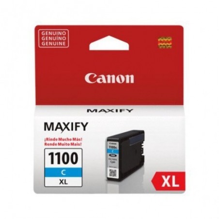 Cartucho De Tinta Canon PGi-1100 XL C Cyan 12ml Maxify MB2010 MB2110