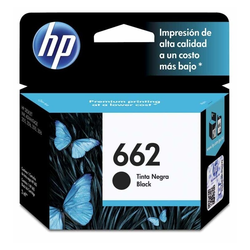 Cartucho De Tinta HP 662 Negro CZ103AL 120 Paginas 2515 3515