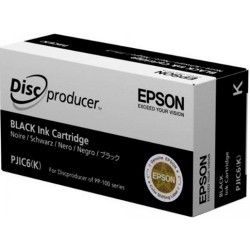 Cartucho De Tinta Epson PJIC6 Negro Discproducer PP-100II PP-100 PP-100AP PP-50