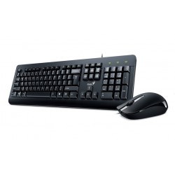 Combo Teclado + Mouse Genius KM-160 USB Negro KB-115 + DX-160