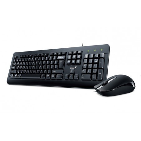 Combo Teclado + Mouse Genius KM-160 USB Negro KB-115 + DX-160