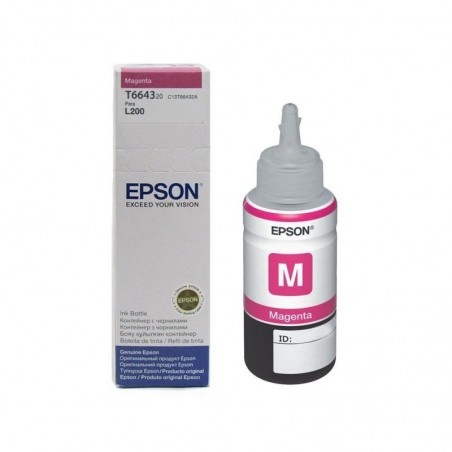 Botella Epson T664320 - Magenta IMPRESORA EPSON L200/210/350/355/555 (7.500 paginas)