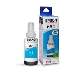 Botella Epson T664220 - Cyan IMPRESORA EPSON L200/210/350/355/555 (7.500 paginas)