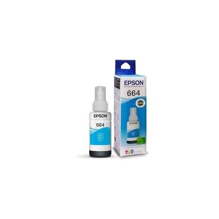 Botella Epson T664220 - Cyan IMPRESORA EPSON L200/210/350/355/555 (7.500 paginas)