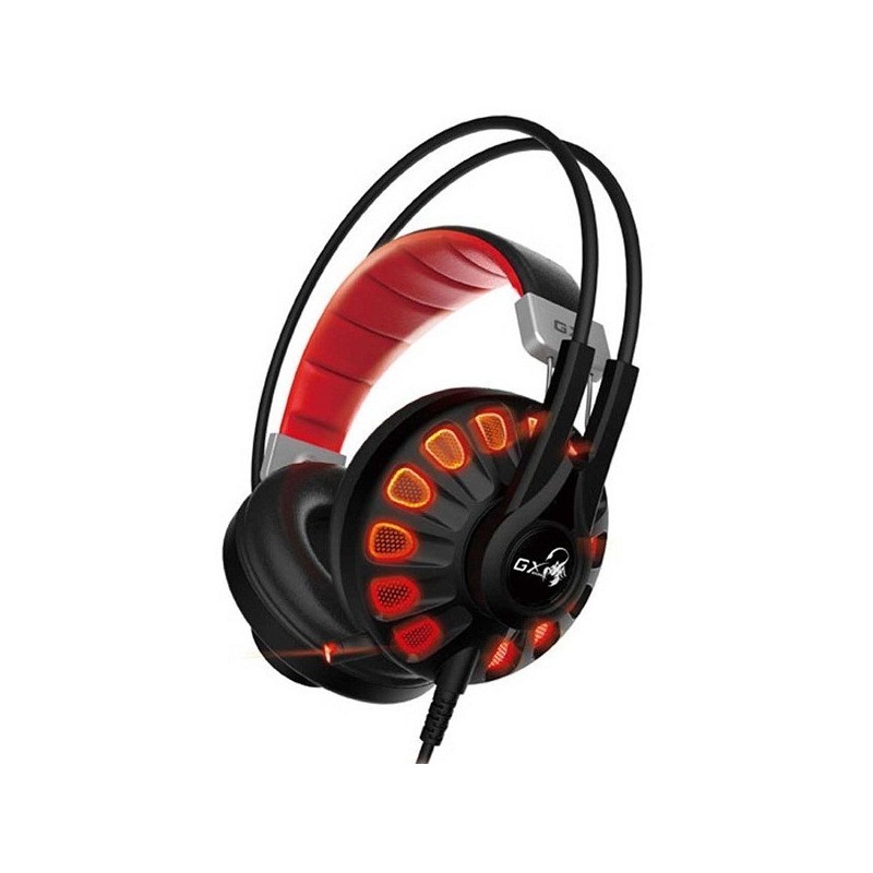 Audifono Genius HS-G680 Gaming Microfono USB Rojo 7.1 Canales Virtuales