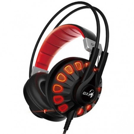 Audifono Genius HS-G680 Gaming Microfono USB Rojo 7.1 Canales Virtuales
