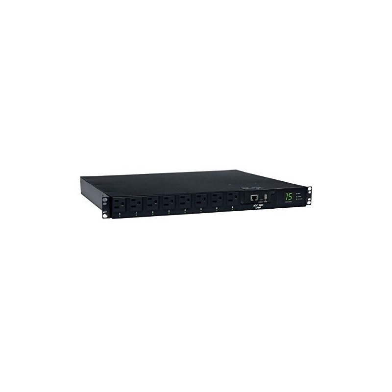 PDU Eaton Tripp Lite PDUMH15ATNET 15A 1.4Kw Monofasico Horizontal 8 Tomas Medidor Carga Red ATS