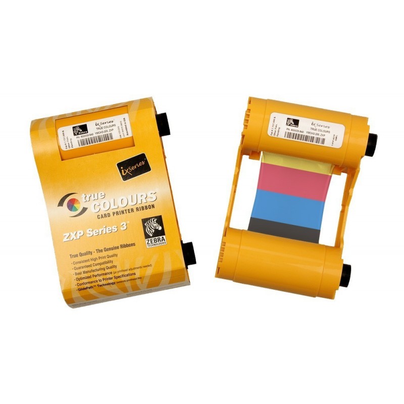 Cinta Zebra 800033-848 YMCKOK Color ZXP Serie 3 6 Panel 165 Impresiones