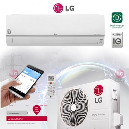 Aire Acondicionado LG Minisplit 18.000 BTU VM182C7 Dual Inverter R-410A