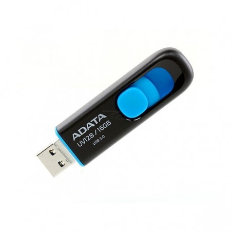 Memoria USB Adata 16GB UV128 Negro y Azul USB 3.0