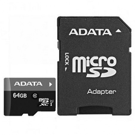 Memoria MicroSD Adata 64GB Adaptador SD Clase 10