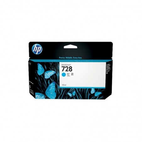 Cartucho De Tinta HP F9J67A Cyan 728 130ml Plotter T830 T730
