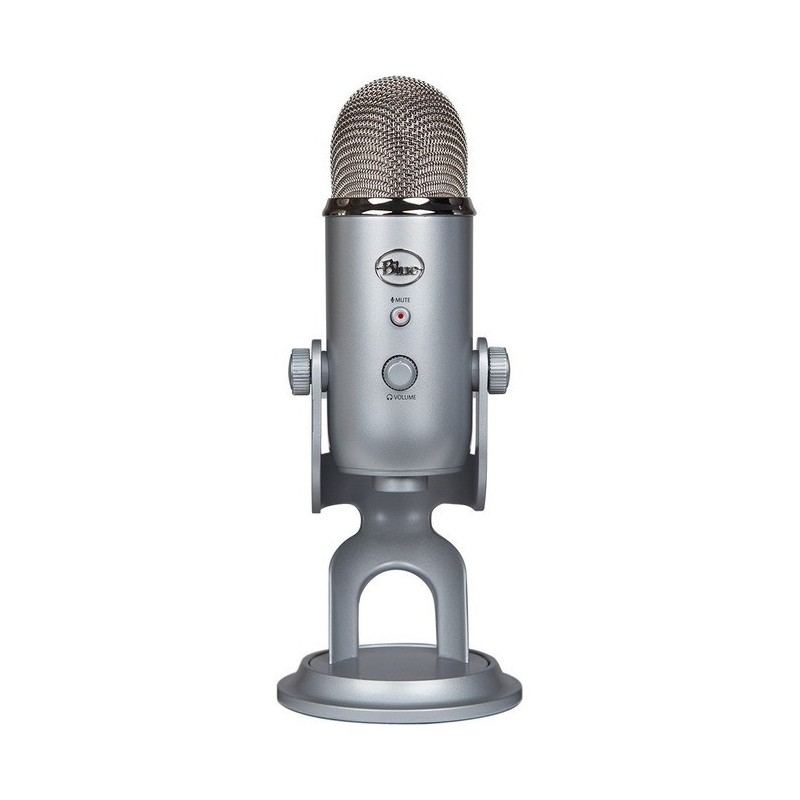 Microfono Logitech Yeti Silver USB 988-000103