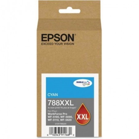 Cartucho De Tinta Epson 788XXL Cyan 4.000 Paginas WF-5690 WF-5190