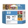 Cabezal HP C9404A 70 Matte Black y Cyan
