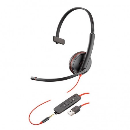 Diadema Poly Blackwire C3215 Monoaural USB-A Estereo