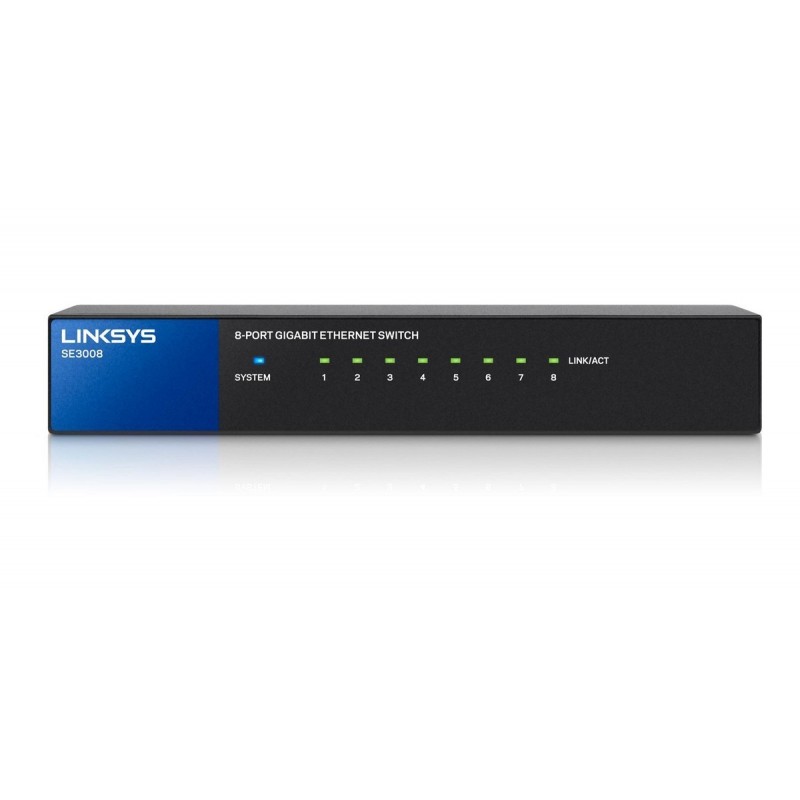 Switch Linksys SE3008 8 Puertos Gigabit No Administrable