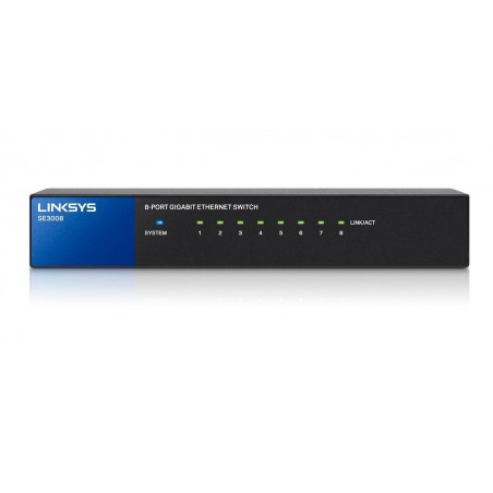 Switch Linksys SE3008 8 Puertos Gigabit No Administrable
