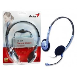 Diadema Audifono Genius HS-02B Doble Plug 3.5mm Microfono Giratorio