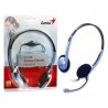 Diadema Audifono Genius HS-02B Doble Plug 3.5mm Microfono Giratorio