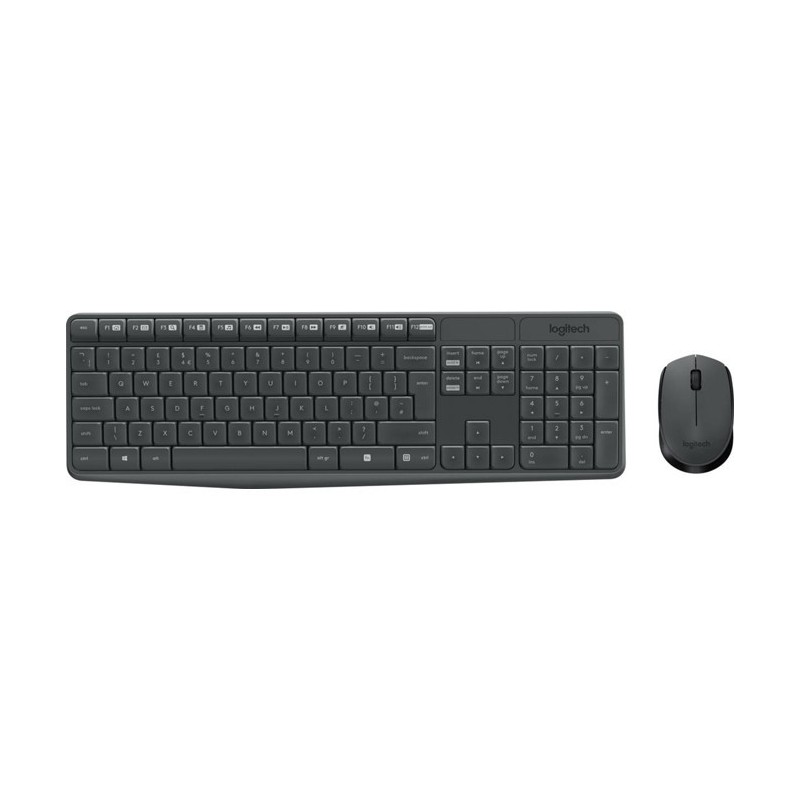 Combo Teclado Mouse Logitech MK235 Inalambrico