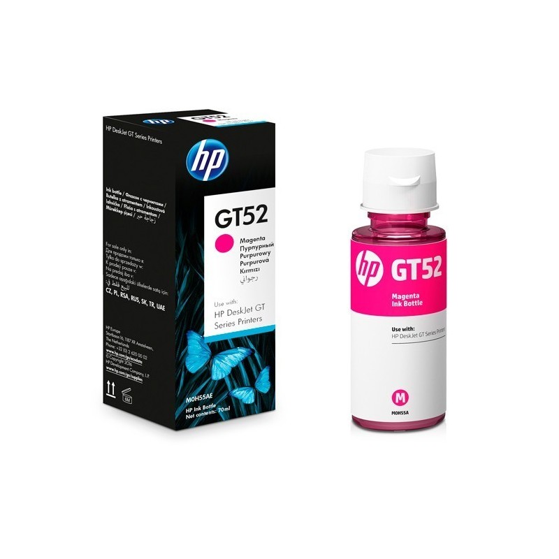 Botella De Tinta HP GT52 Magenta M0H55AL 8.000 Paginas GT 5810