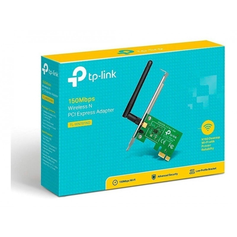 Tarjeta Red Tp-Link TL-WN781ND WiFi 150Mbps PCIe 2.4Ghz