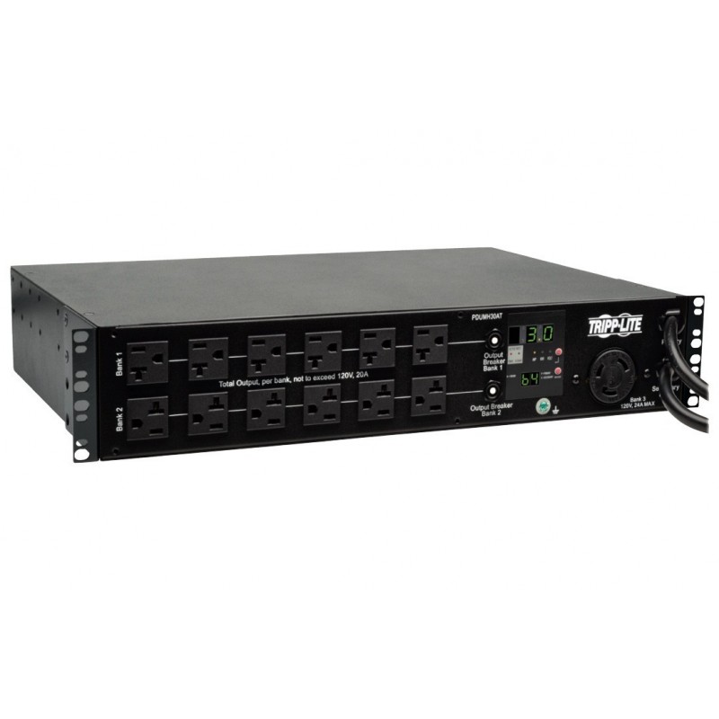 PDU Tripp Lite PDUMH30AT 30A 2.9Kw Monofasico 24 Tomas Medidor Digital 120v