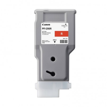 Cartucho De Tinta Canon PFi-206R Rojo 300ml IPF6400 IPF6450