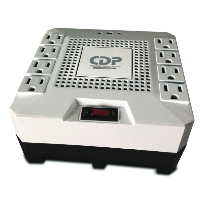 Regulador De Voltaje CDP 1800va 1000w 8 Tomas R-AVR1808