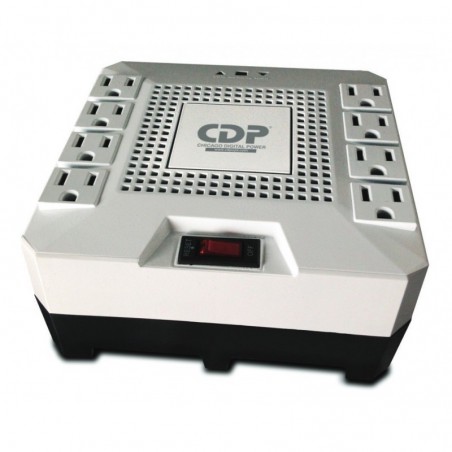 Regulador De Voltaje CDP 1800va 1000w 8 Tomas R-AVR1808