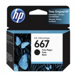 CARTUCHO HP NEGRO 667 HP DESKJET INK ADVANTAGE 1216,1275,2335,2374,4175 120 pag - Imagen 1