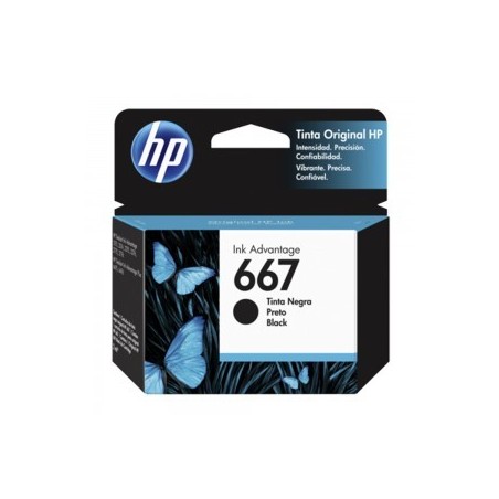 CARTUCHO HP NEGRO 667 HP DESKJET INK ADVANTAGE 1216,1275,2335,2374,4175 120 pag - Imagen 1