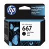 CARTUCHO HP NEGRO 667 HP DESKJET INK ADVANTAGE 1216,1275,2335,2374,4175 120 pag - Imagen 1