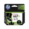 CARTUCHO HP TRICOLOR 667XL HP DESKJET INK ADVANTAGE 1216,1275,2335,2374,4175 330 pag - Imagen 1