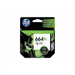 Cartucho De Tinta HP 664XL Tricolor F6V30AL 330 Paginas 1115 2135 3635 3835 4675