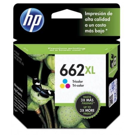 Cartucho De Tinta HP 662XL Tricolor CZ106AL 330 Paginas 2515 3515