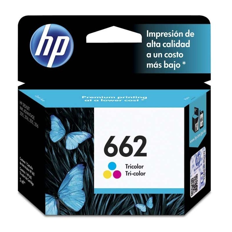Cartucho De Tinta HP 662 Tricolor CZ104AL 100 Paginas 2515 3515